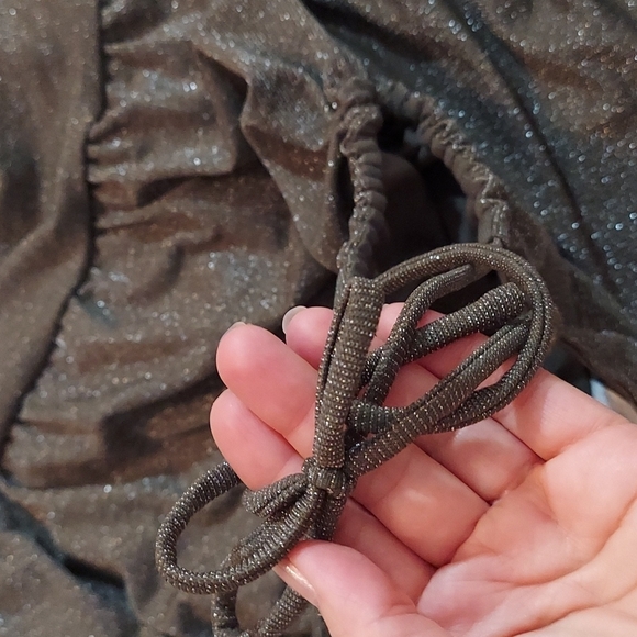 Free People Poppy Ruched Mini Dress Green Small NEW - Picture 12 of 13